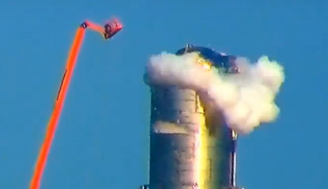 Ракета Starship Mk1 Илона Маска взорвалась на стартовой площадке