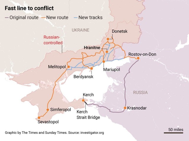 Россия пустила первый поезд по железной дороге, которую строят как альтернативу Керченскому мосту