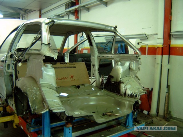 Ремонт автомобиля со сложным перекосом.