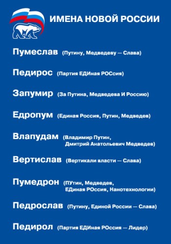 Имена новой России