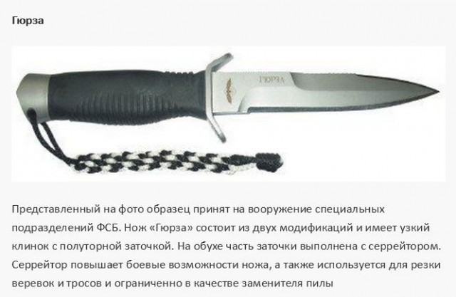 Эволюция русских боевых ножей