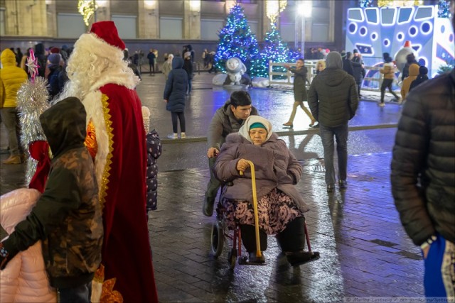 Как в центре Москвы Новый год встречали