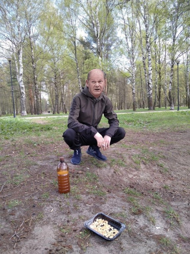 Олаф Шольц опубликовал первую фотографию после падения на пробежке