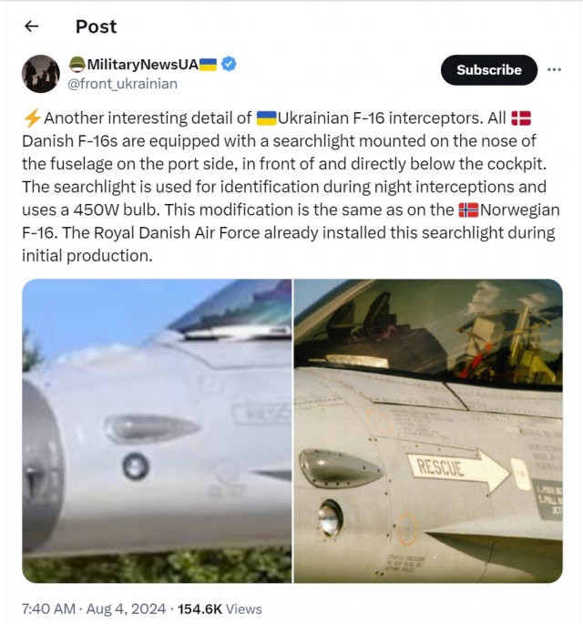 Любой F-16 на Украине мы будем считать носителем ядерного оружия - МИД РФ...
