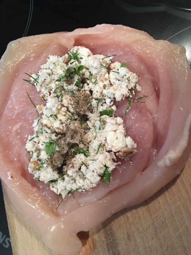 Куриные грудки в беконе