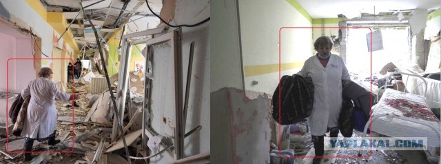 К кадрам последствия «удара» по роддому Мариуполя  есть несколько вопросов