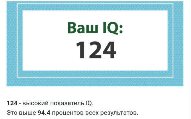 А какой у Вас IQ?