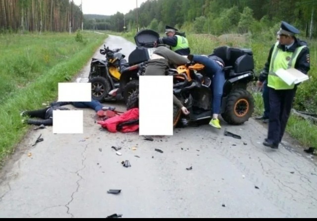 Этого малыша на квадроцикле поймали полицейские и оштрафовали в деревне Комсомол в Башкирии