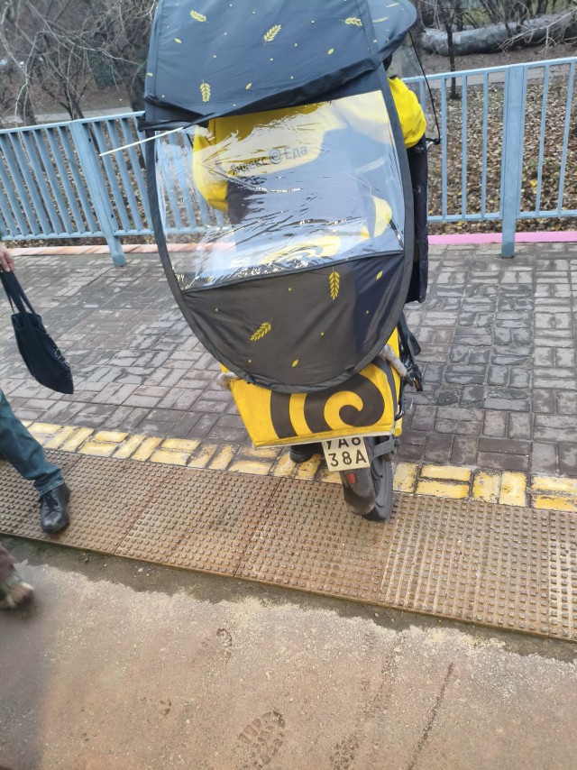 В России хотят запретить курьерам ездить на электротранспорте по пешеходным дорожкам