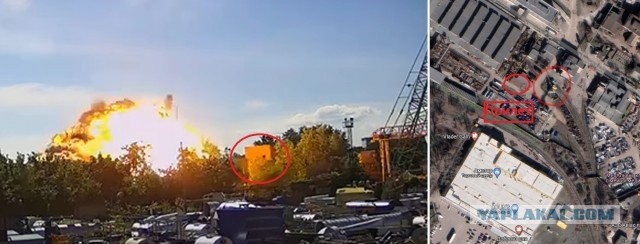 Видео  с камер видеонаблюдения во время  удара по Кремнчугу