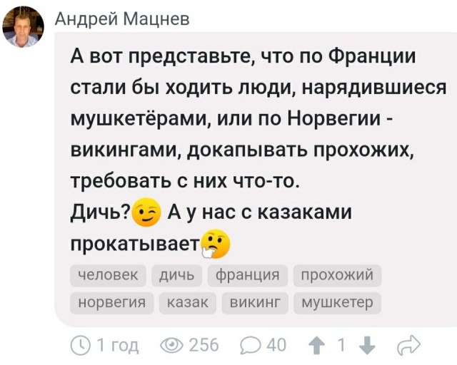 В Туле улицы города и фудкорты начали патрулировать казаки