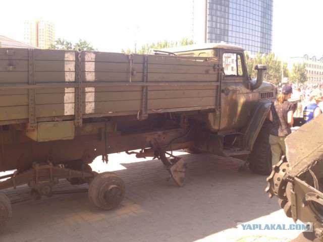 Марш пленных в Донецке 24.08.2014
