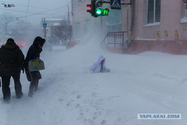 А во Владивостоке снова снежок