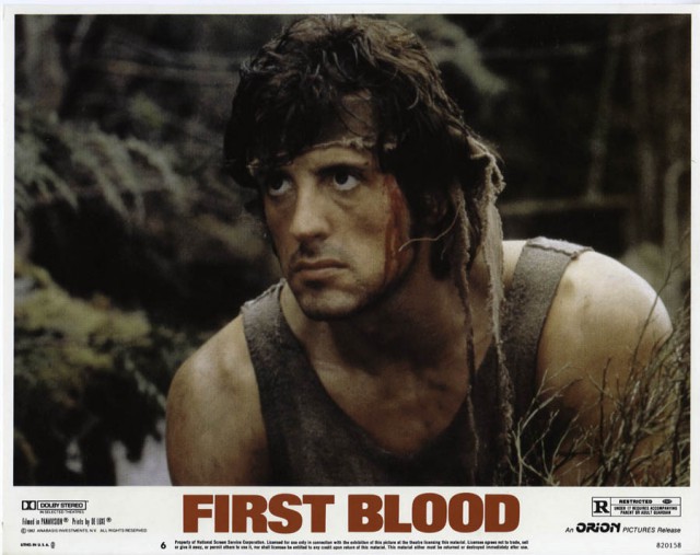 Сильвестр Сталлоне на съёмках "Рэмбо: Первая кровь"