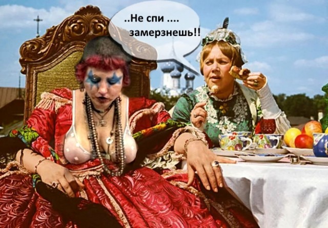 Фотожаба: шахматистка - ланч в метро