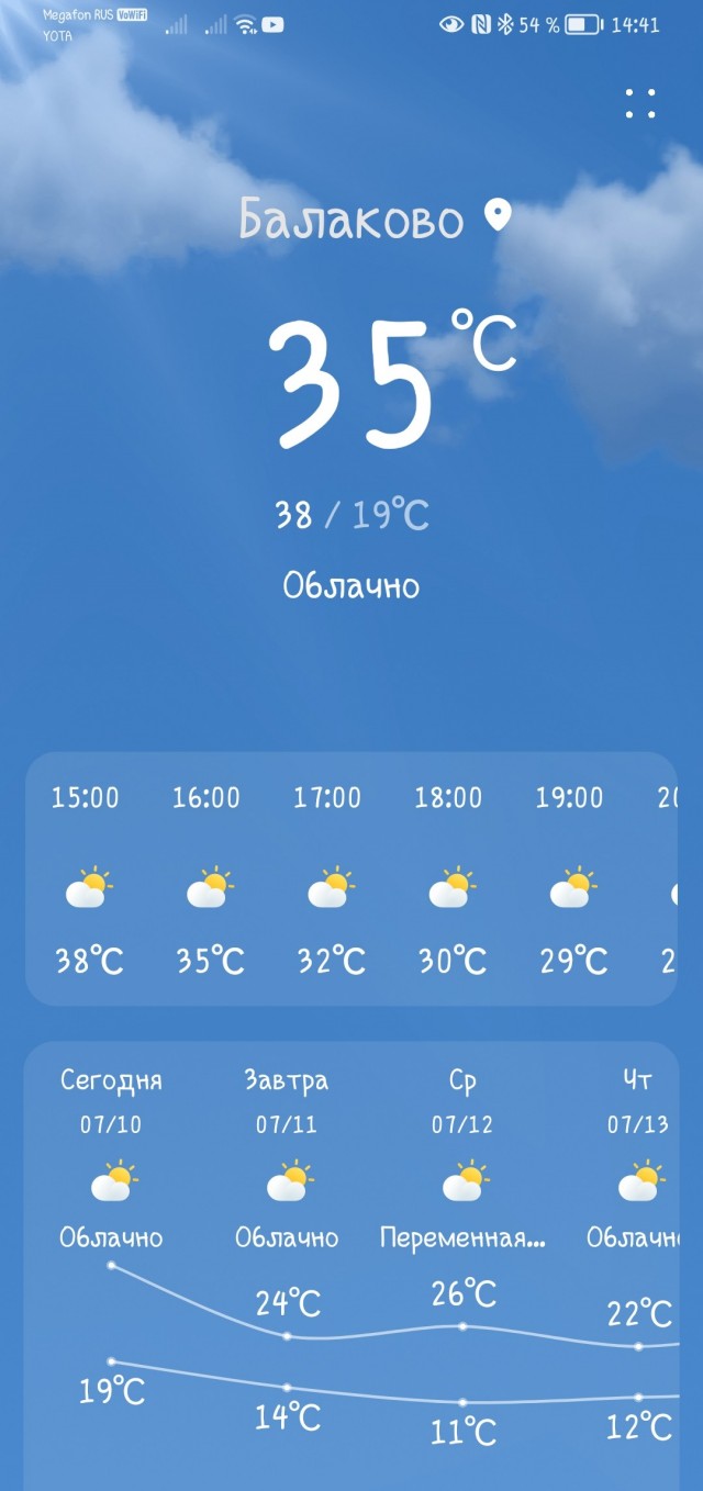 В Уфе нонче 39°С