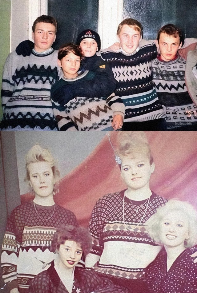 У кого в 90-х был такой свитер?
