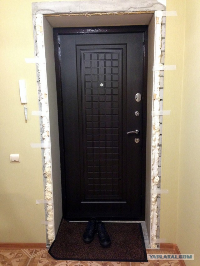 Ремонт откосов входной двери