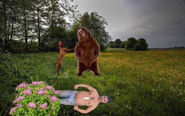 Фотожаба "Грозный пузан"
