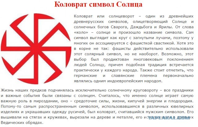 В школе города Тольятти ученик принёс флаг с коловратом