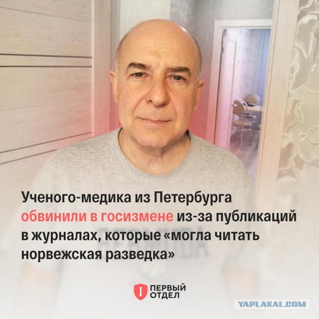 Ученого-медика из Петербурга обвинили в госизмене из-за публикаций в журналах, которые «могла читать норвежская разведка»