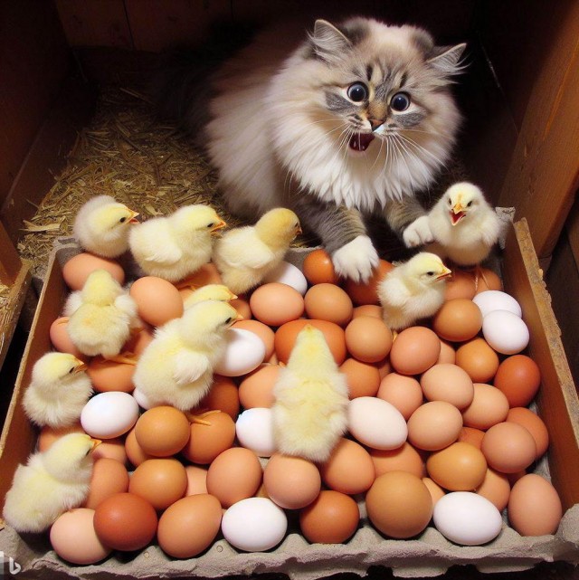 Удивительные приключения котиков в нейросети. К котовторнику