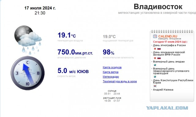 Как у вас там с погодой?