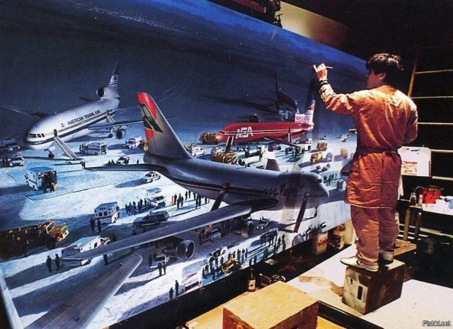 Финальная сцена в «Крепком орешке 2» нарисована