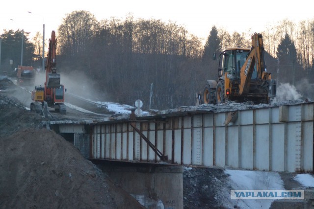 Обрушился мост в Архангельской области