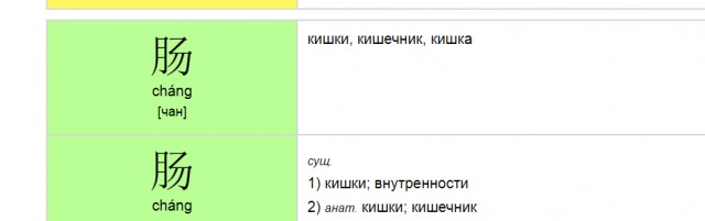 Меню на русском в китайском ресторане