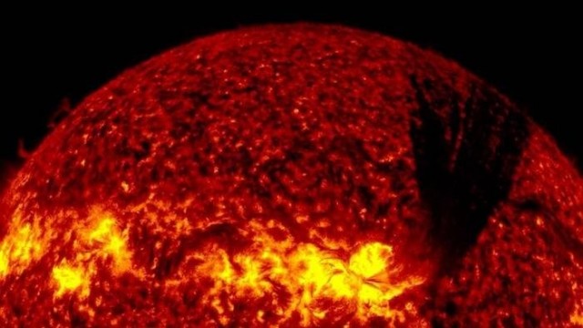 На Солнце произошел черный взрыв