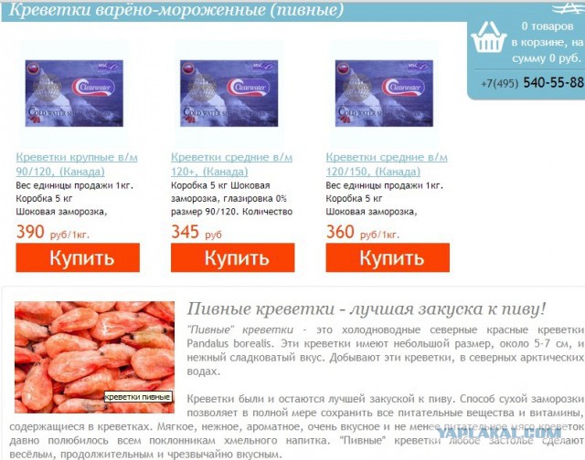 Купил, называется, креветочек...