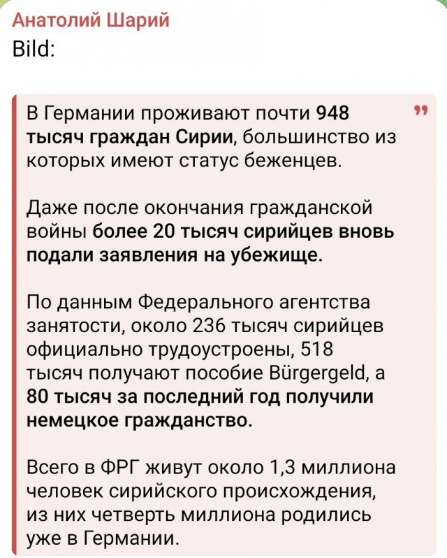 Германия намерена депортировать  сирийских беженцев