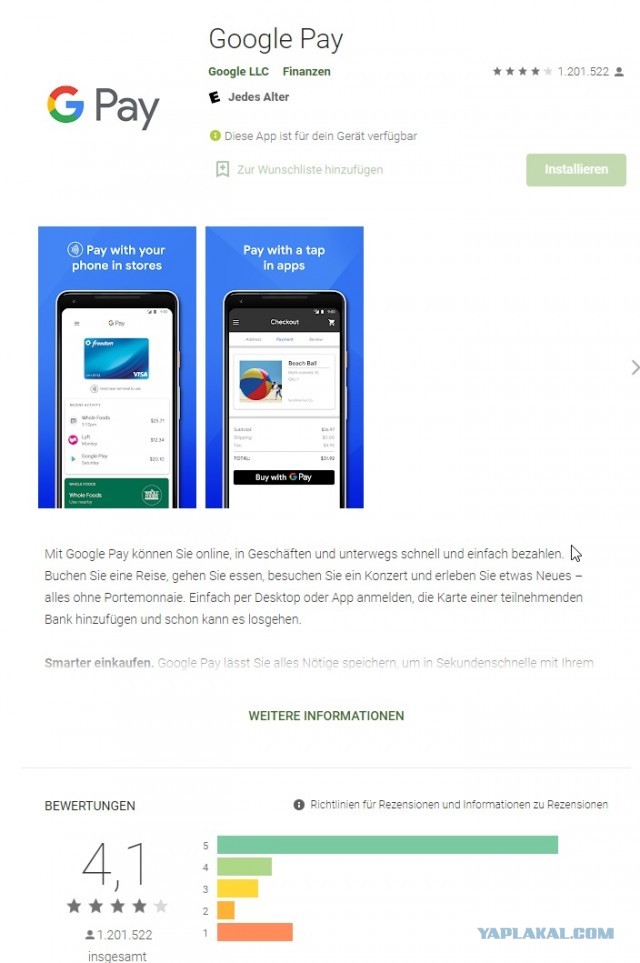 Россияне уронили рейтинг Apple Pay и Google Pay в магазинах приложений в ответ на санкции