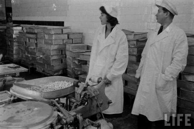 Американские туристы в Ленинграде зимой 1955-1956г