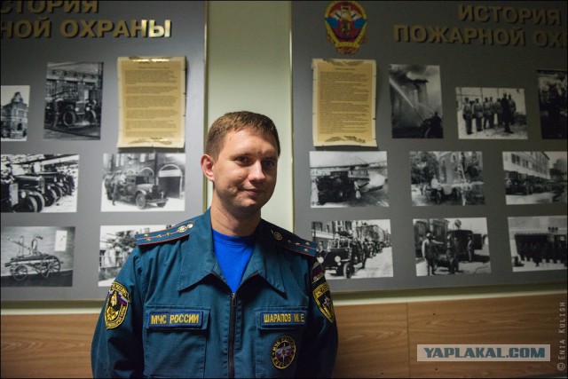 На каланче...с пожарными