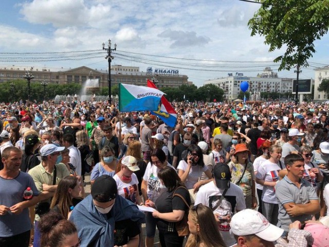 Самый массовый протест в Хабаровске! 25 июля!