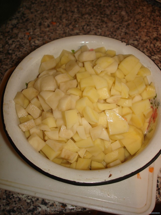 Тушёный картофель с грибами
