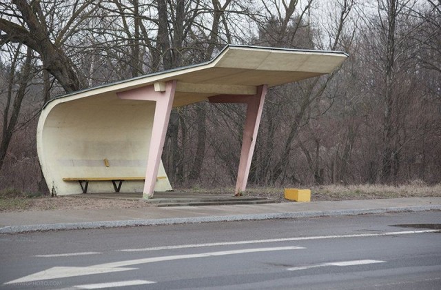 Автобусная остановка в СССР, 60-е годы