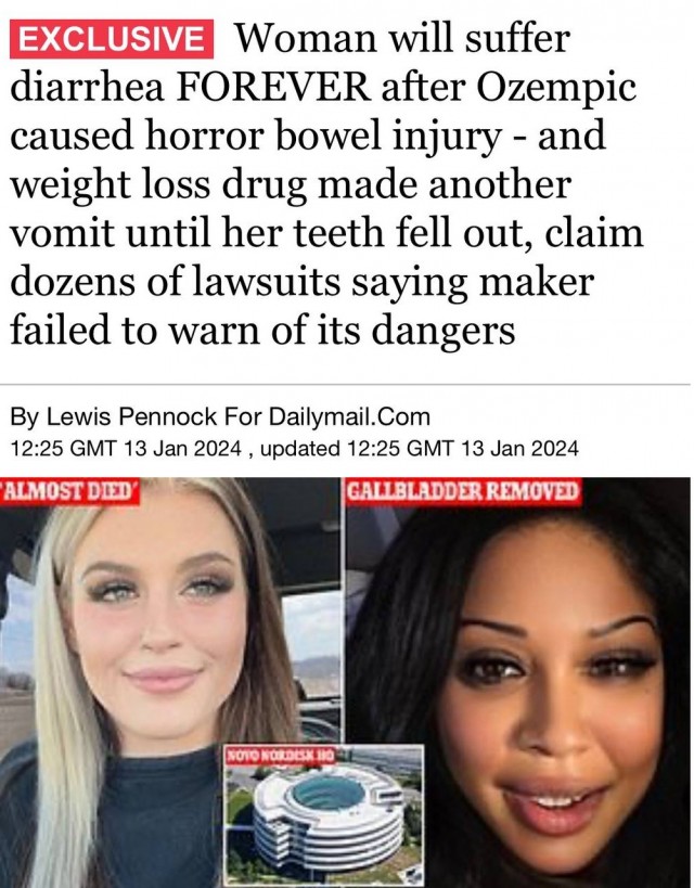 Женщина, которая принимала Оземпик, получила пожизненную диарею