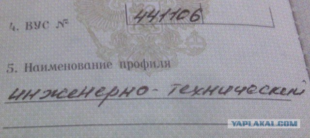 А у кого какая в военнике специальность?