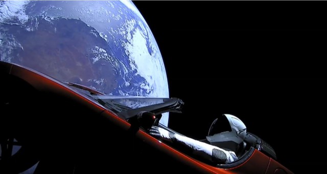 Запуск Falcon Heavy к Марсу от SpaceX