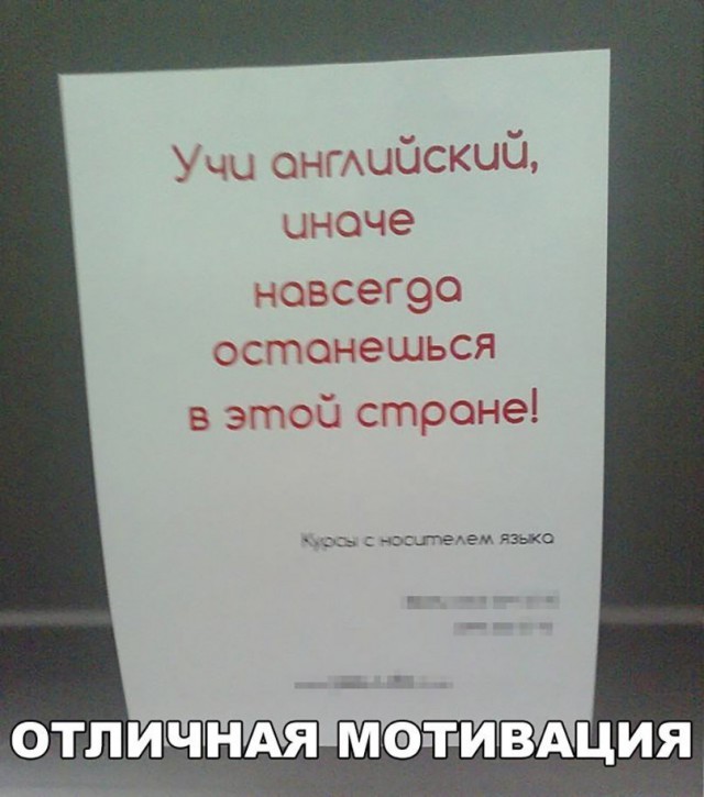 Смешные объявления, надписи и вывески