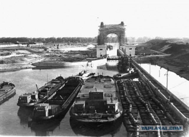 Волго-Донской судоходный канал. Фотографии строительства 1950-е.