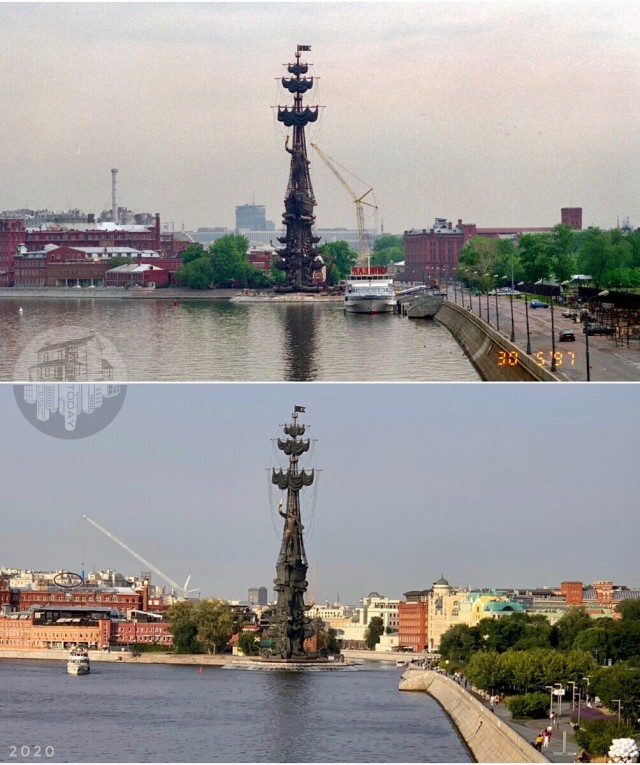 Фотосравнения. Москва 90-е и сейчас