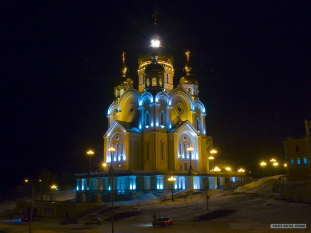 Россия ночью