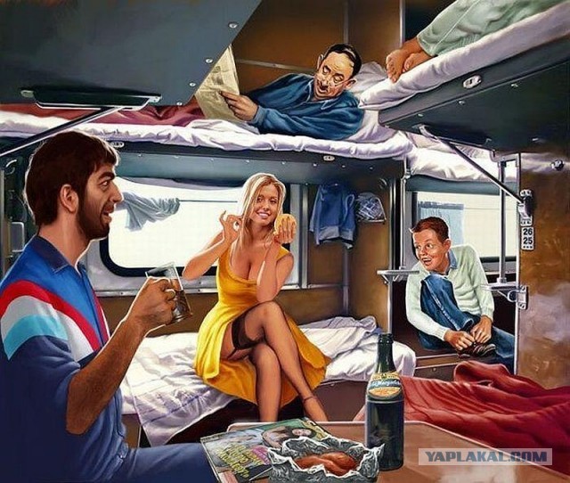 Русская плацкартная жизнь