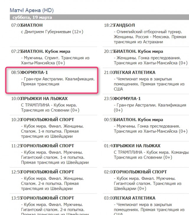 Формула-1. Межсезонье