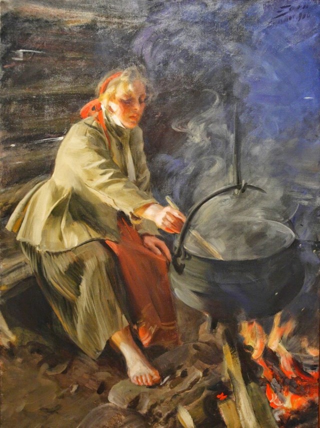 «На природе» Худ. Андерс Цорн. 1888 г.