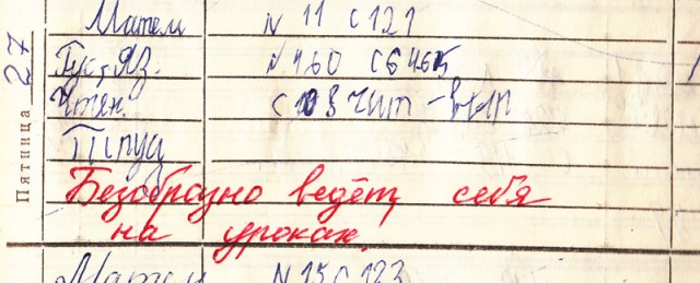 Дневник школьника СССР